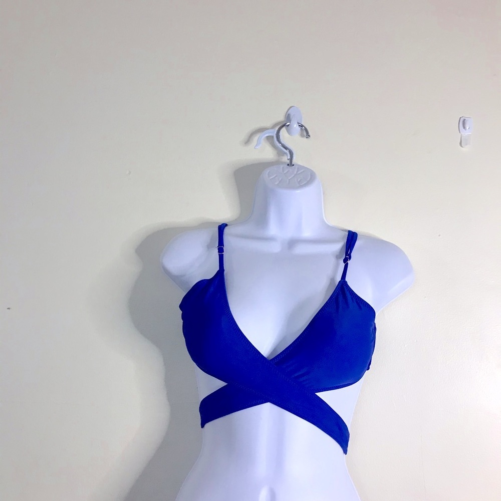 zeraca Women's Wrap Halter Criss Cross Bikini top